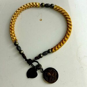 Rattlesnake necklace with coins